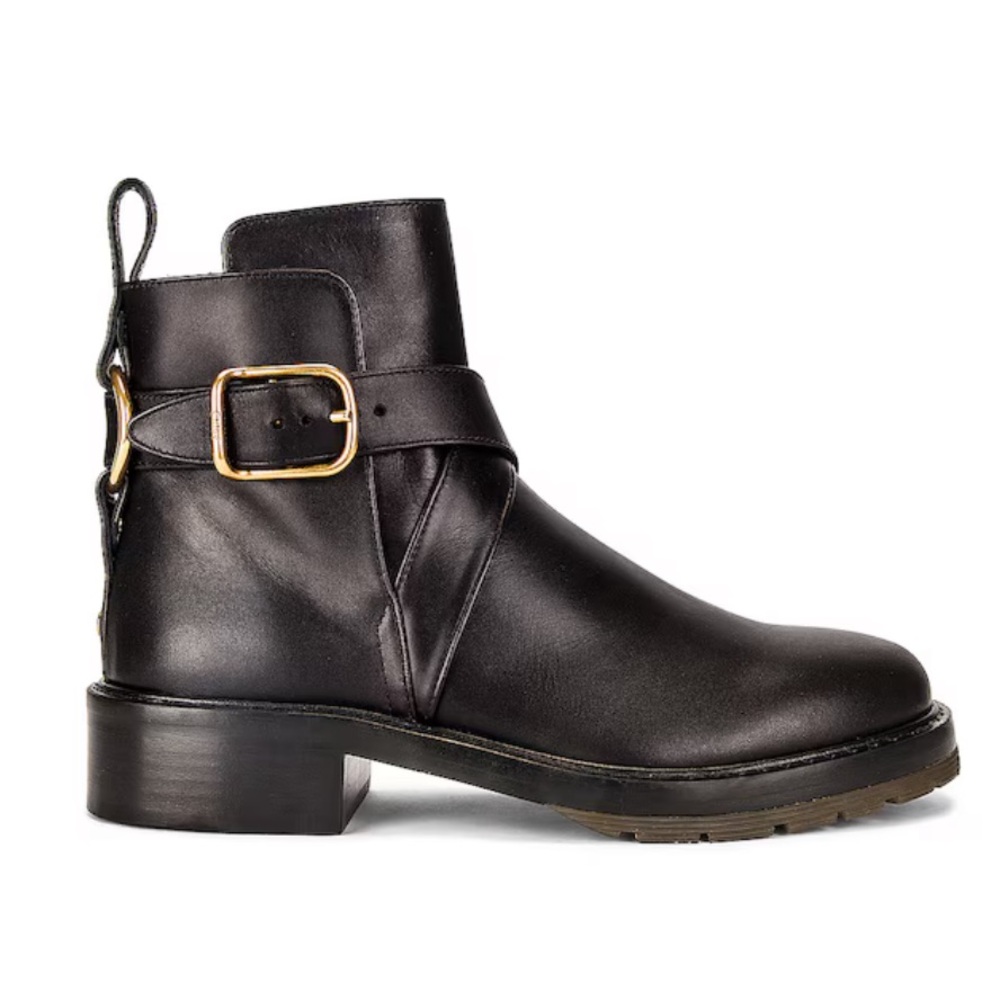 CHLOE Ankle Boot in Black Size 38.5